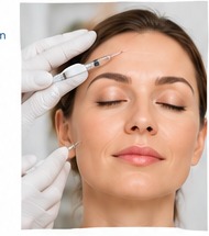 Ästhetische Behandlung mit Botulinumtoxin im Stirnbereich